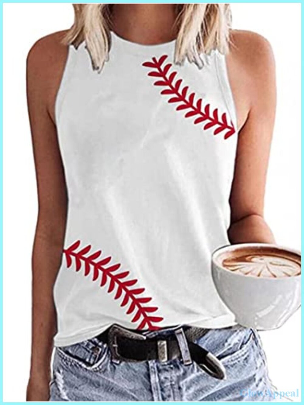Cotton Blend Tank Top Sleeveless Round Neck Fitted Casual Summer Workout